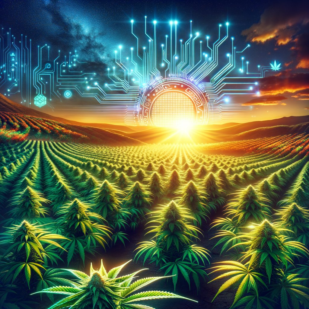 ChronicBagHoldr's tweet photo. @cryptojack ๐ฟ Rising with the sun and bullish on #THConBaseโwhere tech meets terpenes! โ๏ธ๐ https://t.co/kgLslk1jky