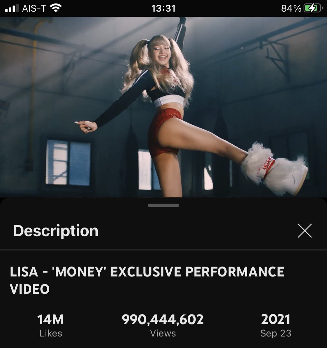 #3    990M✅🎉     555K  🔜 991M
 
#LISAxRCA #RCAxLLOUD                                  

💸youtu.be/dNCWe_6HAM8?si…

#LISA #LALISA #MONEY
#LLOUD @wearelloud @RCARecords