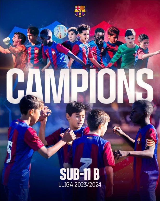 Campeones Temp 23/24 🏆🔵🔴 muy contento con el trabajo diario de los chicos y de mi compañero <a href="/eladigallego/">EGG</a> ! Sin ellos esto no sería posible ! También agradecer a @pcombelle <a href="/jordi_p35/">Jordi Pérez</a> <a href="/Moratalla_10/">Albert Moratalla 🎗</a> <a href="/Enricmonros/">Enric Monrós</a> por las horas compartidas durante la semana! 🔵🔴⚽️