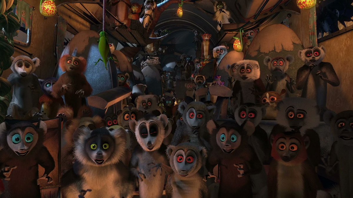 Madagascar really went out of its way to pull the most out of pocket species of lemur to make scenes more diverse and alive, when they could have easily used all ring tails and called it a day.

Insanely based for this and I wish more creatives had this mindset