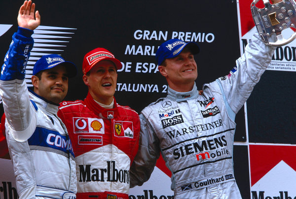 #F1 #OnThisDay, April 28th 2002, a DNS for @rubarrichello @AussieGrit & @alexyoong , a point for @frentzen_hh in the Arrows and a win for @schumacher at the #SpanishGP for @ScuderiaFerrari . @jpmontoya & @therealdcf1 were 2nd & 3rd. overtakefans.com/f1-race-archiv… #MsportXtra @UnracedF1
