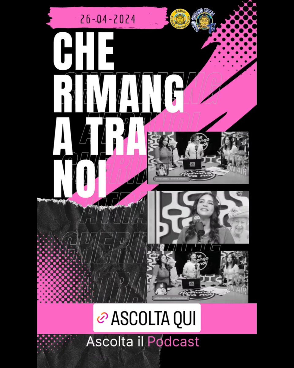 Qui la puntata di #cherimangatranoi dal sito di Radio Cusano Campus
Buon ascolto😊

#jessyselassie #jeru
#skyitalia #radiovision
#attualità
#televisioneitaliana 
#radiomontecarlo
#intrattenimento #grandefratello #radiohost
#RAI #mediaset #radiorai
⬇️⬇️
radiocusanocampus.it/it/che-rimanga…