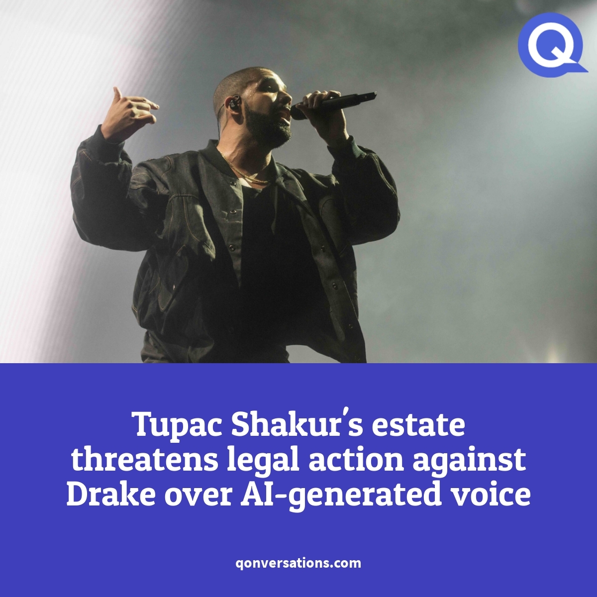 #Tupac #Drake #AI #technews Drake's recent diss track, which uses artificial intelligence to mimic Shakur's voice, has sparked controversy and drawn the ire of Shakur's estate. Find out more: qonversations.com/tupac-shakurs-…