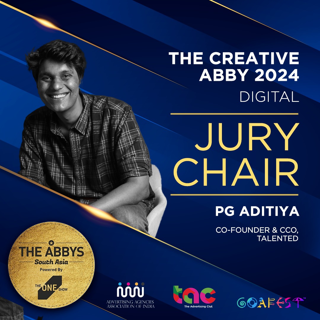 Prepare to be inspired by digital excellence! Join us in welcoming PG Aditya, the innovative Co-Founder and CCO of Talented, whose pioneering spirit will set new standards of creativity at the 2024 ABBY Awards!