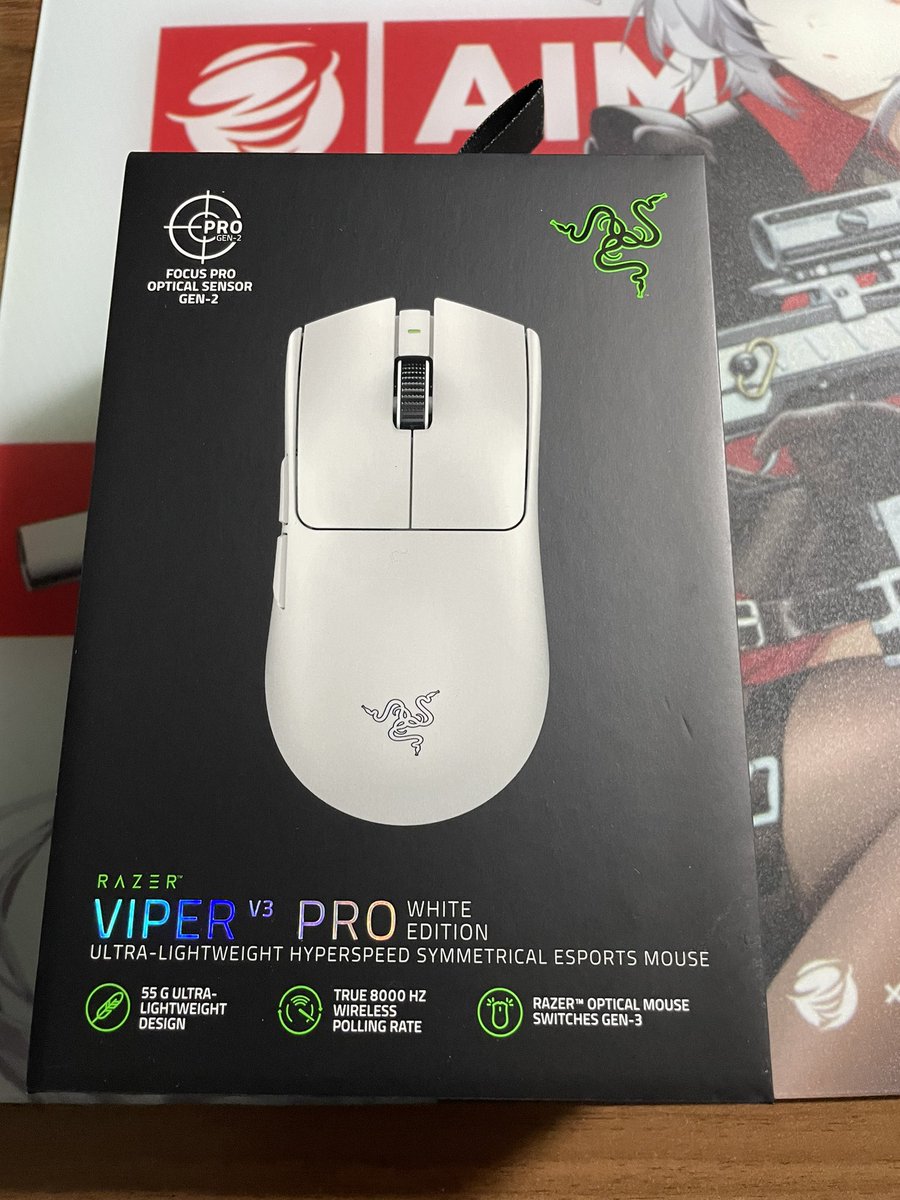 viper v2 proからv3 proに変えたけど新しいマウスを使ってる感覚がマジでない そのぐらい手に馴染むから買い換えようか迷ってる人も買って全然いいと思う