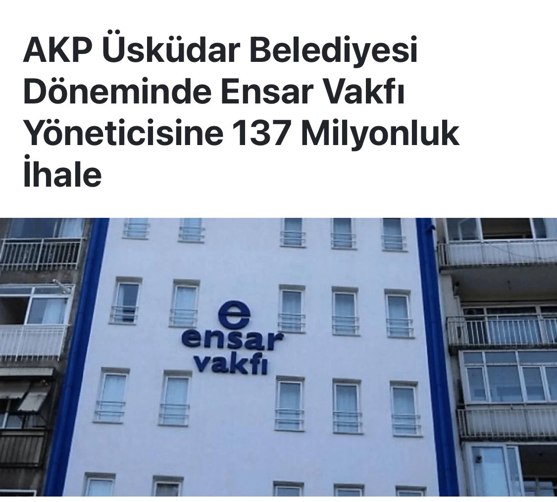 AKP Üsküdar Belediyesi yönetiminin 31 Mart yerel seçimden iki ay önce Ensar Vakfı yöneticisine 137 milyon liralık ihale verdiği ortaya çıktı. Bu durum, kamuoyunda tartışmalara neden olurken, belediyenin ihale politikaları yeniden gözden geçirilmeye başlandı. Borç içinde olan…