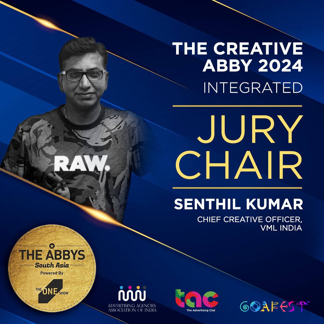 Introducing Senthil Kumar, the brilliant Chief Creative Officer of VML India. As a key member of our prestigious jury panel for the 2024 ABBY Awards, his expertise and insight promise to elevate our celebration of creativity to new heights!