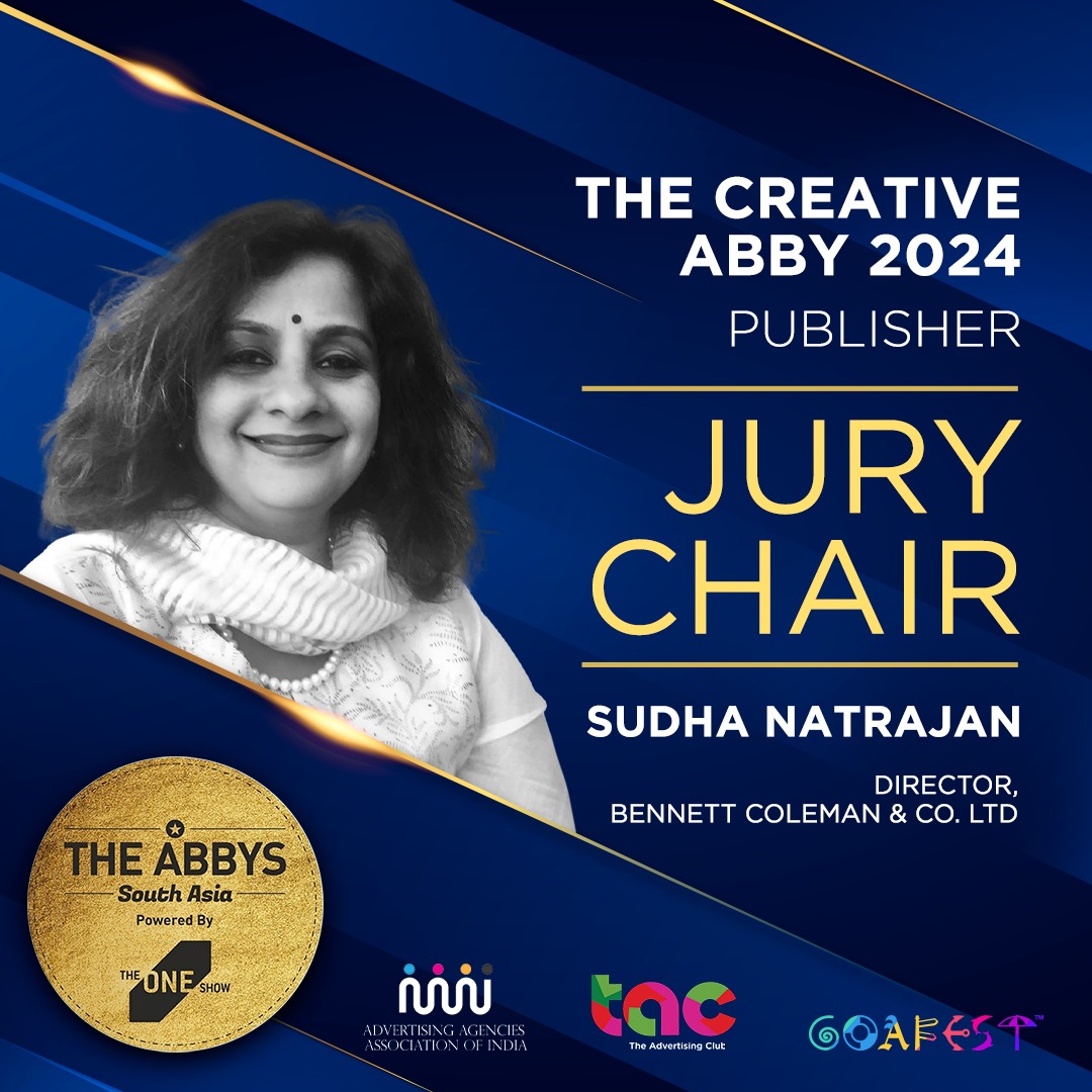 Step into the world of media brilliance! Meet our distinguished jury member, Sudha Natrajan, the Director at Bennett Coleman, whose vast experience promises to illuminate the path of excellence at the 2024 ABBY Awards!