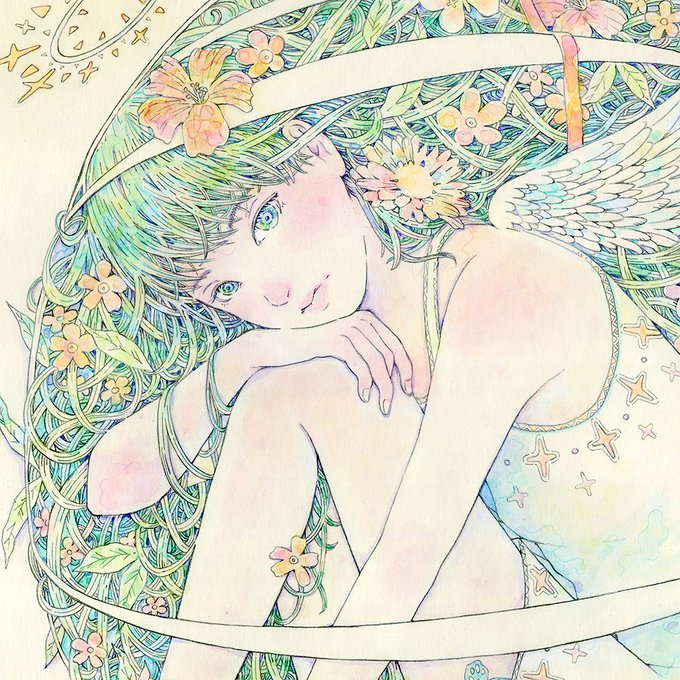 「天使 花」のTwitter画像/イラスト(新着)