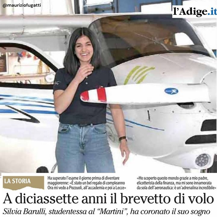 Anche i sogni hanno le ali‼️✈️ Brava Silvia! Ci hai dimostrato che con costanza e determinazione ogni obiettivo è possibile 💪👏🏻👏🏻👏🏻 #orgogliotrentino #trentino #volare #pilota #brevetto #Fugatti #fugattipresidente … facebook.com/51674475980938…