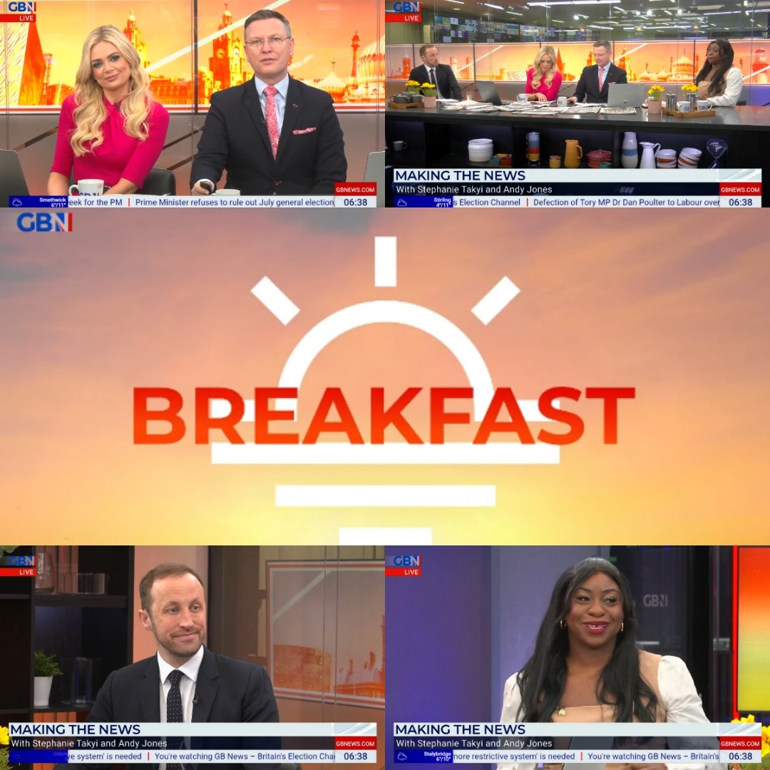 Now: @stef_scoop and @Andyjoneswrites joins #BreakfastwithStephrnandEllie for Sunday's Making the News. Tune in to @GBNEWS. #GBNewsBreakfast #GBNews @StephenGBNews @elliecostelloTV @GBNUpdates