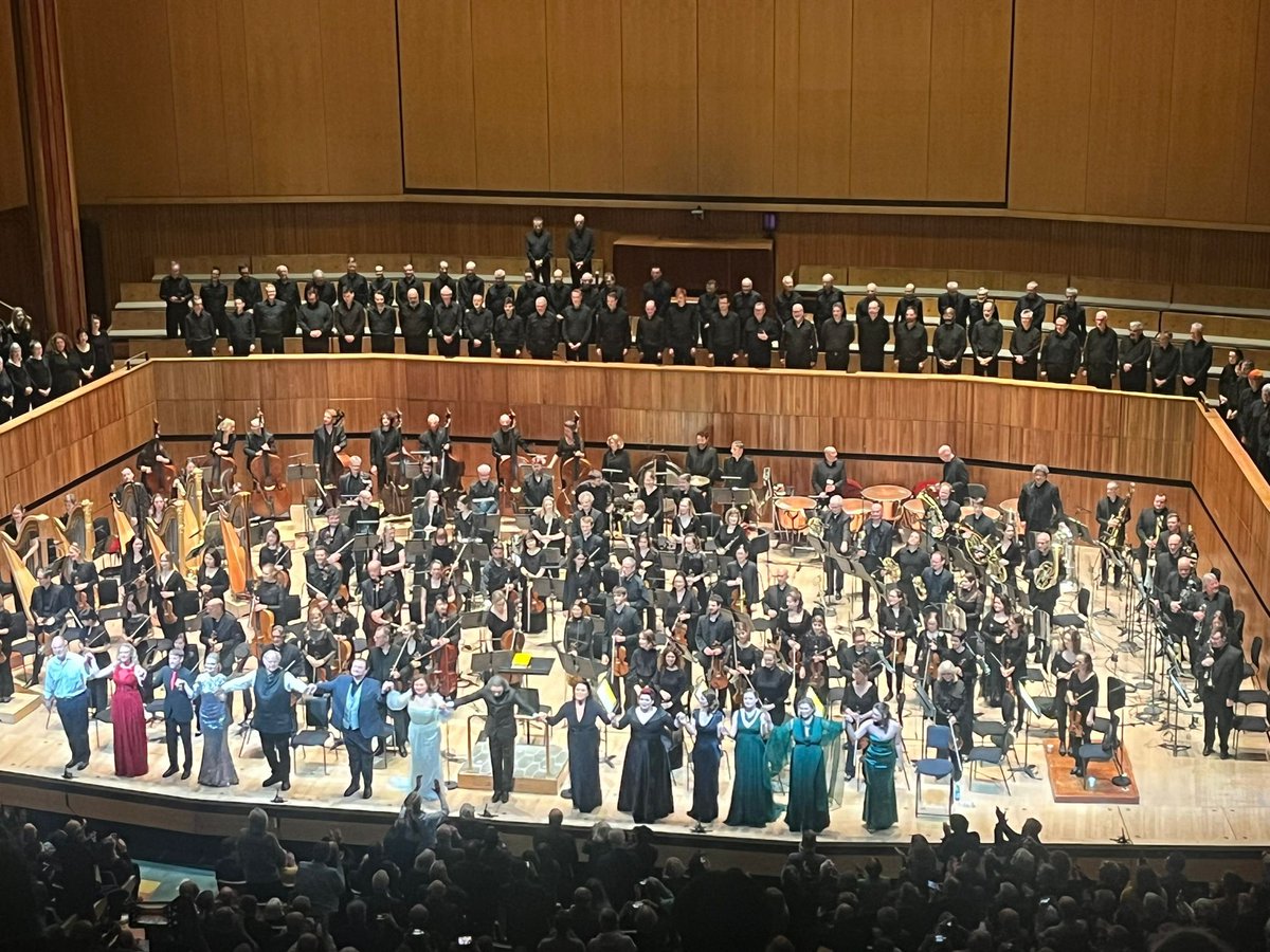 About last night. An incredible bucket list moment, as this repertoire is very rarely performed and wonderful to be sharing the stage again with Vladimir Jurowski, who we’ve not seen since before Covid. #Singing #Choir #Orchestra #London #MoreThanJustSinging #ChoirLife