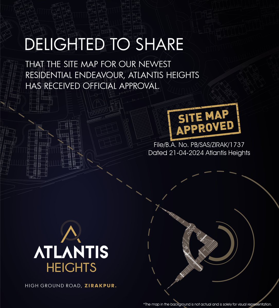 DELIGHTED TO SHARE
THAT THE SITE MAP FOR OUR NEWEST RESIDENTIAL ENDEAVOUR, ATLANTIS HEIGHTS HAS RECEIVED OFFICIAL APPROVAL.
.
.
#AtlantisHeights #Map #Approved #MilestoneAchievement #SuccessStory #UrbanPlanning #CommunityDevelopment #MappingSuccess #Congratulations #MapApproval