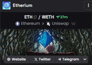 DEXSCREENER UPDATED

VOTE $ETH 

dexscreener.com/ethereum/0x5c3…