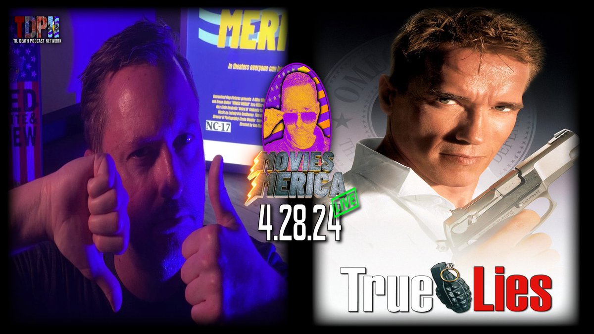 @PilledNet #Livestream today @ 4p ET/1p PT!!

True Lies (1994) SPOILER FREE REVIEW LIVE | Movies Merica | 4.28.24

#TrueLies #MovieReview #ArnoldSchwarzenegger #JamieLeeCurtis #ElizaDushku #TomArnold #BillPaxton #TiaCarrere #JamesCameron

share-link.pilled.net/topic-detail/8…