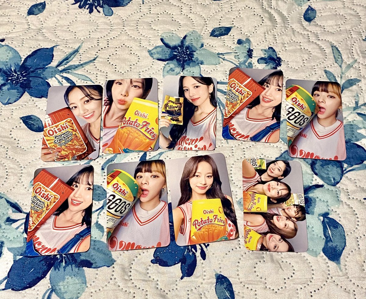 Meron ba may gusto?
Free Twice oishi snackular merch.
Ang dami kong extra sealed photocard, photo sleave and poster
Basta kayo mag pick up or lalamove to yourself haha. Pm me which one you want lang. 

Pick up loc: SMDC Fairview

#TwicexOishiSnacktacularFanMeet #OishiTwice