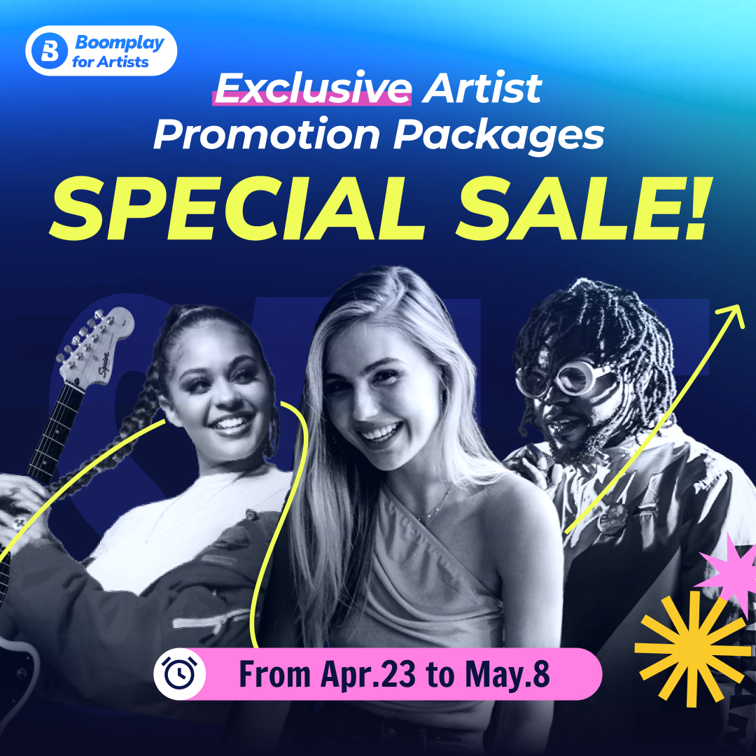 Join Boomplay for Artists Special Sale from Apr 23 to May 8! ✨Exclusive discounts to boost your career and grow your fanbase! Fans can also purchase to support their favourite artists🤩! Don’t miss it➡️: boom.lnk.to/BFAPromotions #Boomplayforartists #Boomplay #MusicPromotion