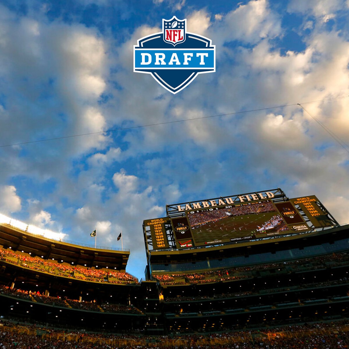 NFLUKIRE's tweet image. On to Green Bay! The 2025 NFL Draft will be held in the home of the @packers 🧀