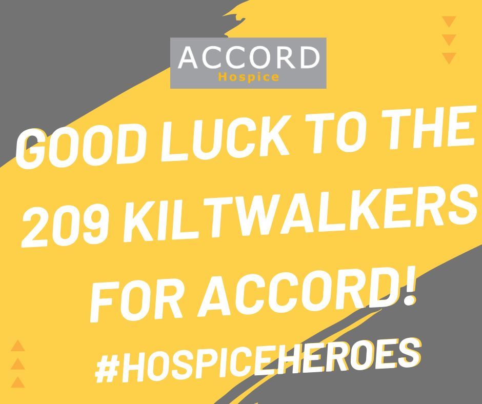 Every step you take will help to support the patients and families in the care of the Hospice. You are all amazing! See you on the route and at the finish line! We love day of #KiltwalkKindness