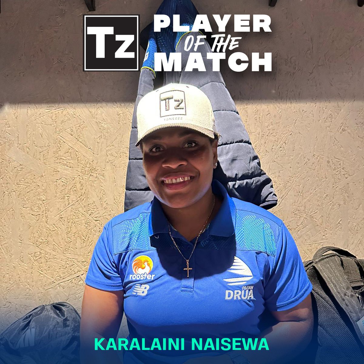 Your @tz_tonezzz Player of the Match, Captain Kara 🫡 Vinaka for your leadership, on and off the field this season 👏🏿 #TosoDrua #PacificAusSports #SuperRugbyWFinal