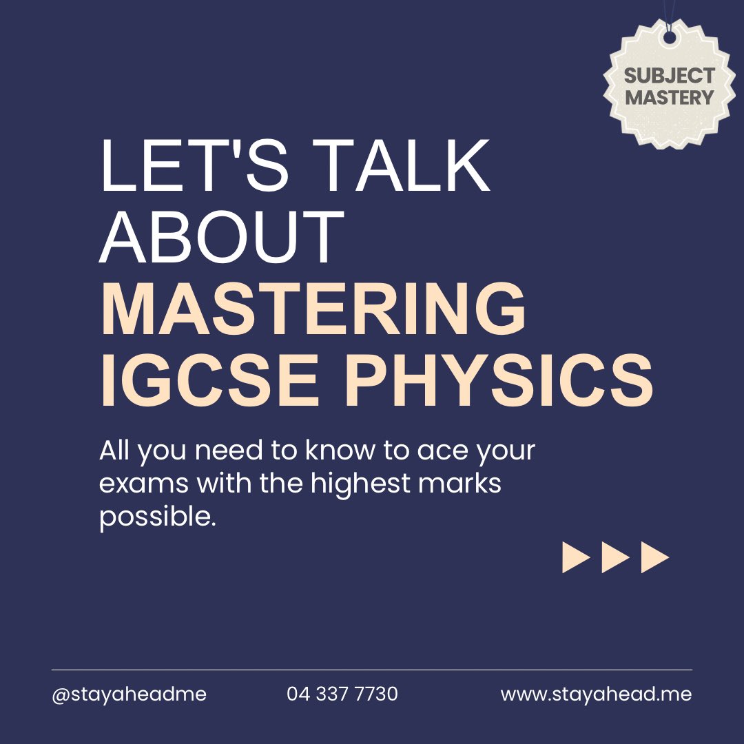 StayAheadMe's tweet image. IGCSE Physics isn&apos;t easy, but we&apos;re here to help. Master the basic concepts before moving onto practice papers and mock exams 📝 Book a FREE consultation for expert IGCSE prep in Dubai, link in bio.

#stayahead #physicsexam #igcsephysics #mathandphysics #physicstutor