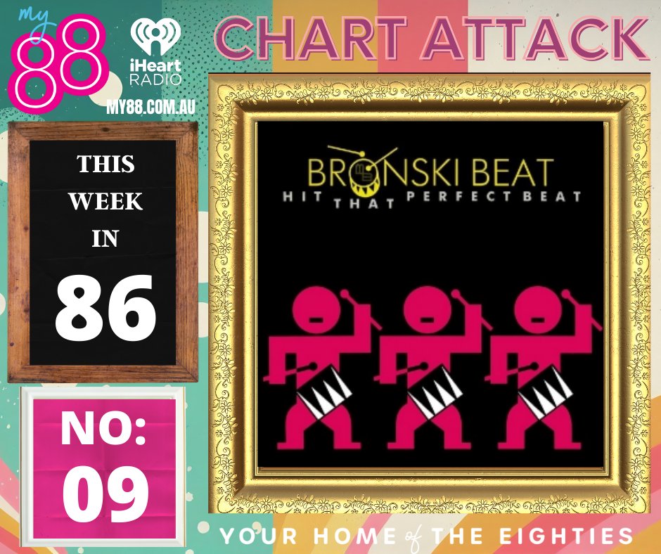 #ChartAttack on @My88_FM: Aussie Top 20 from this week in 1986:
9: Hit That Perfect Beat #BronskiBeat 
Jimmy may have left the band, but this became their highest charting song in Australia - such a fun anthem.