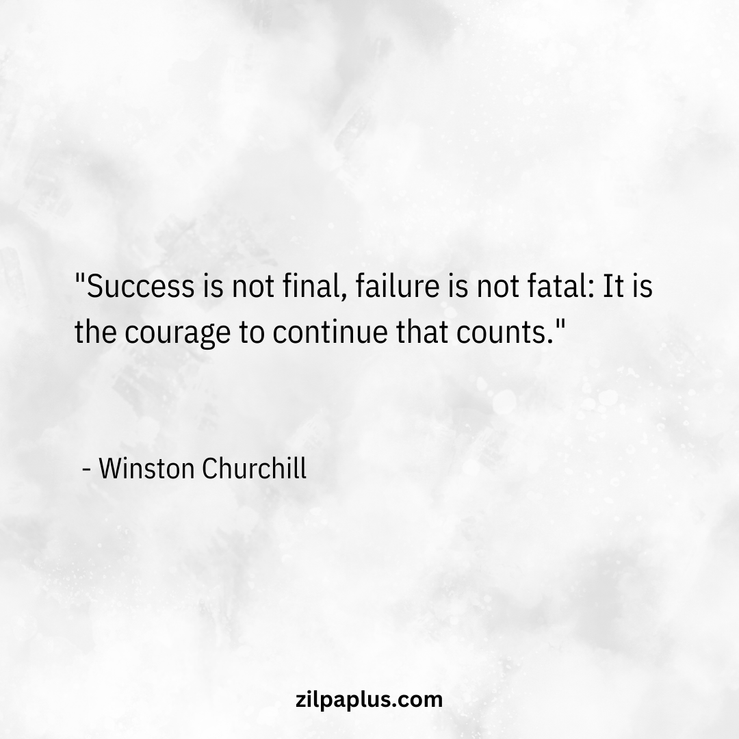 Embrace setbacks with courage; they're stepping stones to success. 💪 #CourageToContinue #BounceBack #ZilpaPlus #NextGenEducation #learnsmart #plansmart #achieveyourfullpotential #stressfreesuccess #stressfreelife #tranquility #perseverence #continue #courage #confidence
