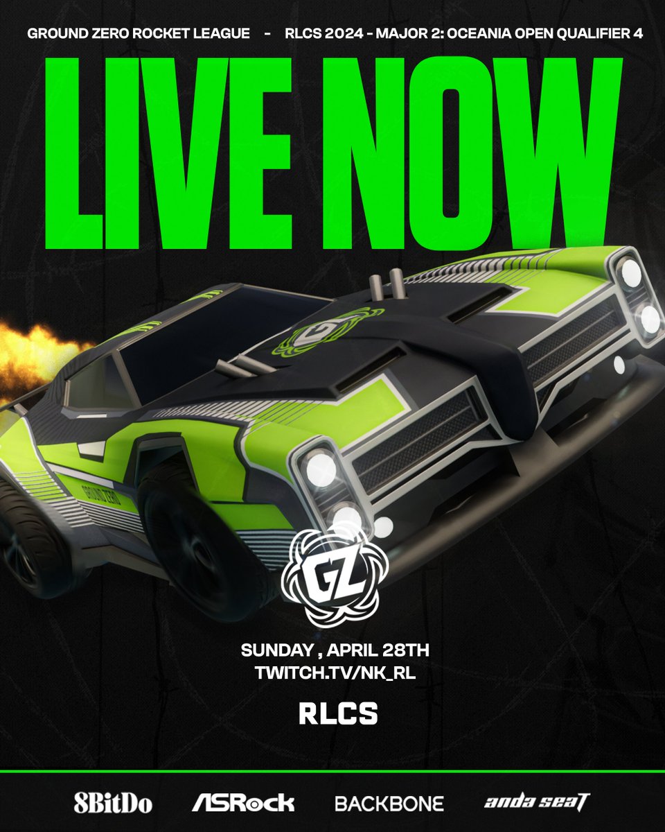 And we are live with the #RLCS Major 2 Qualifier 4 run, @NKrl9 has us covered with the stream! Jump on in and show some love👇 📺twitch.tv/nk_rl #GZRL | #GZPZ