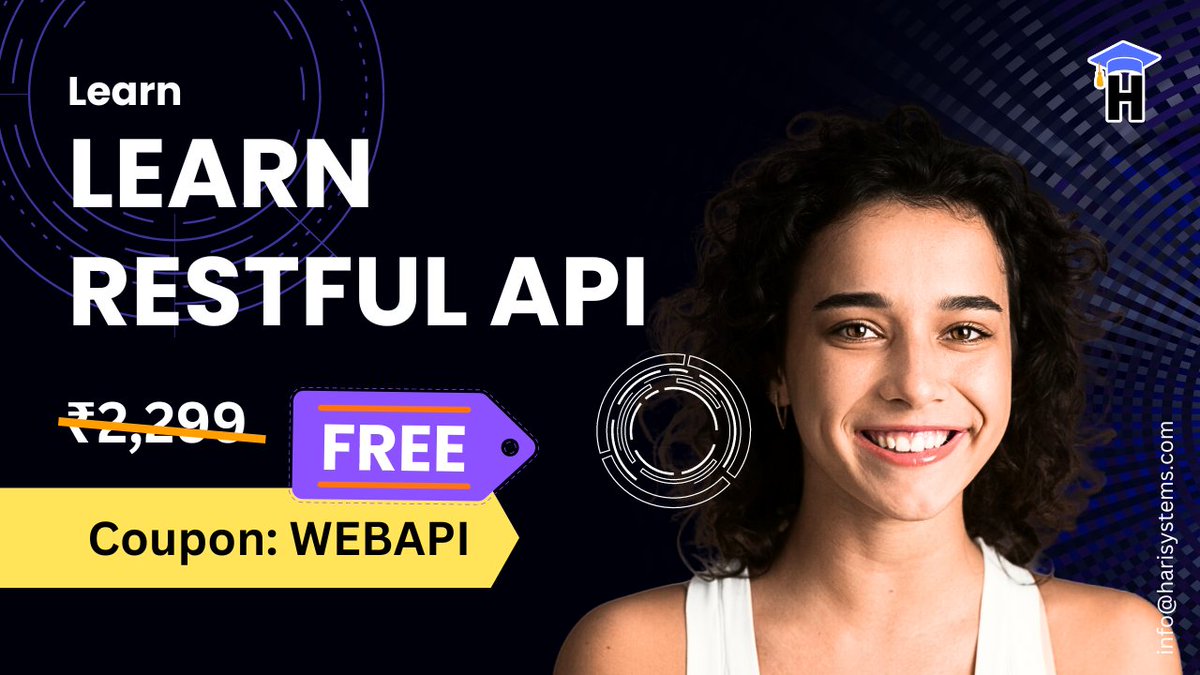Learn Restful WEB API, JavaScript and HTML: Web Services
udemy.com/course/learn-h…
#restful #php #mysql #sql #js #web #api #restapi #development #courses #udemy #udemycoupon #france #world #education #facts #country #software #developer #countries #daily #italy #harisystems
