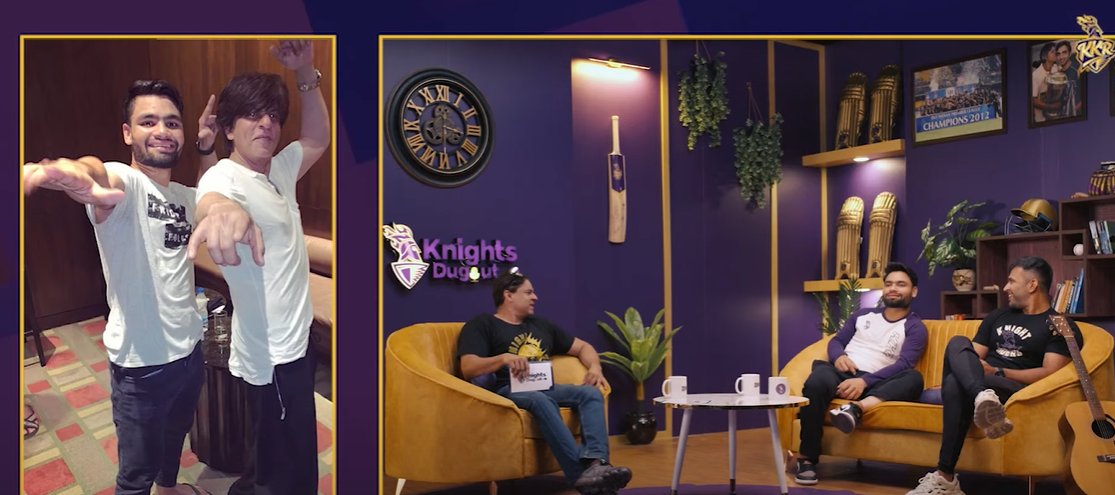 🚨Rinku Singh via Knights Dugout Podcast: 'Whenever SRK sir comes, he looks for me to dance. We dance for 2-3 hours.'

#AmiKKR | #SRK | #RinkuSingh