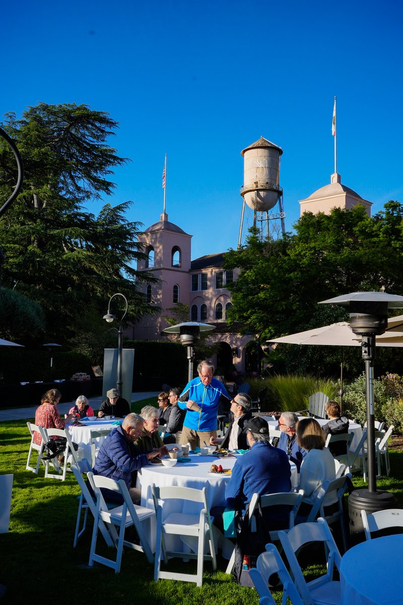 DAY 2 at #SVAF24 starts with breakfast on the lawn! Giving time for authors and attendees alike to take in the beautiful morning at the @fairmontsonoma.