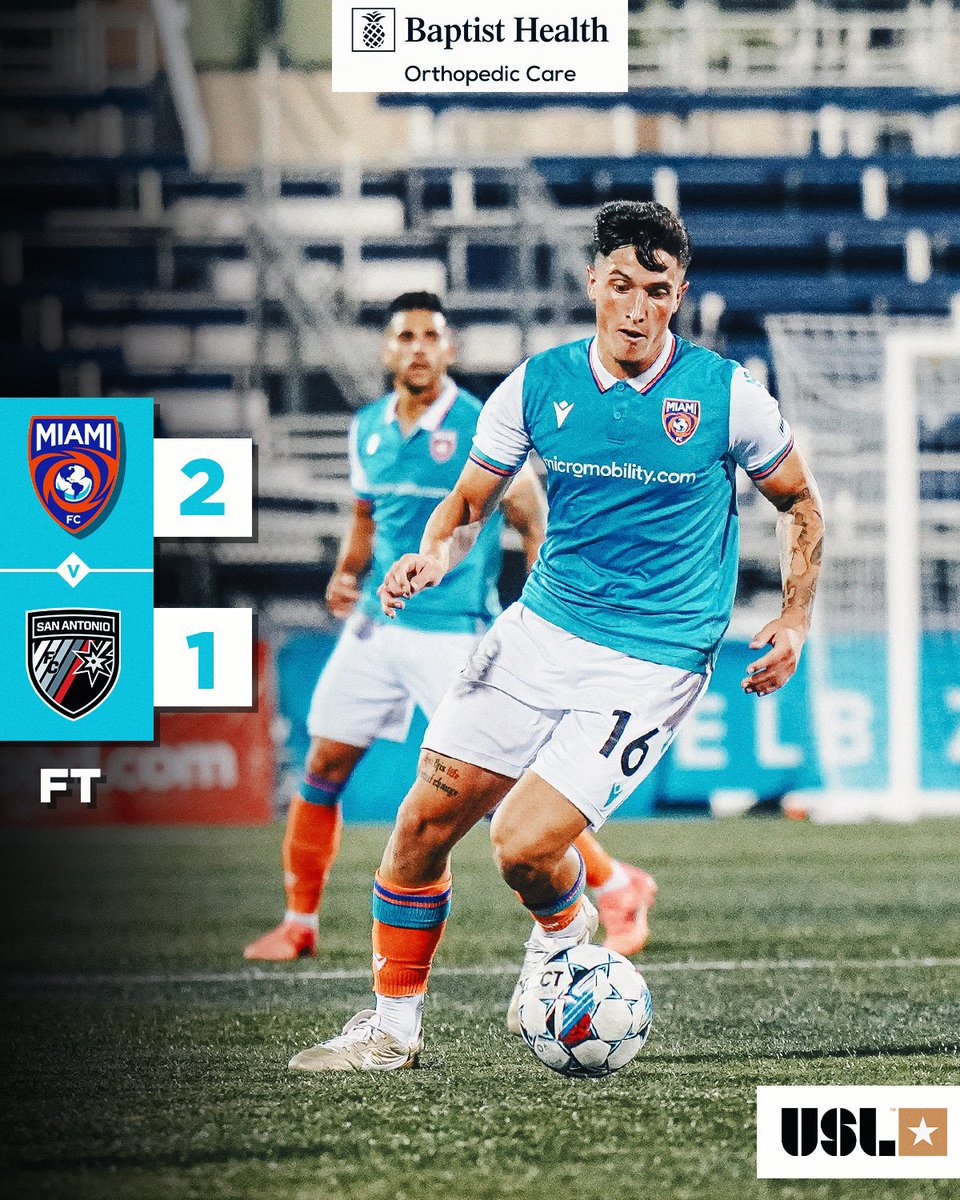 .@TheMiamiFC 3 points 👏🏽