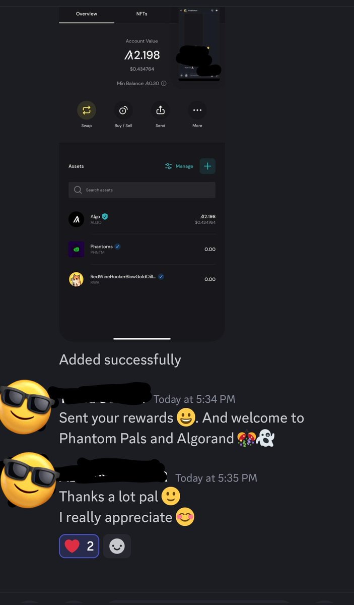 PhantomPaals's tweet photo. 🚧#PhantomPals doing the work for #algofam. 🚧
✅️Getting new people introduced to the world of 🚨#Algorand🚨 https://t.co/1bkuqU8kbD