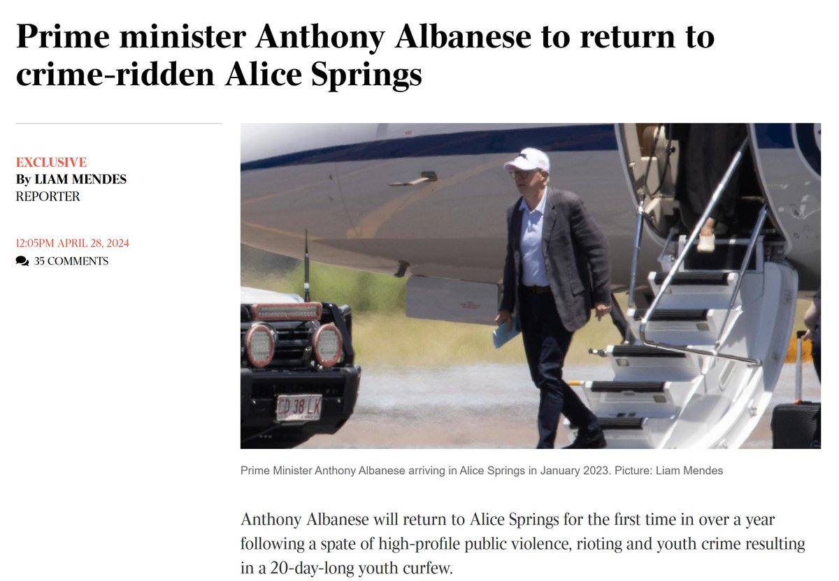#AirBusAlbo has been shamed into going back to Alice Springs. His once a year visit to the Crime Center of the NT.  That $100m he gave to Ukraine would have helped out in Alice. Maybe even saved some lives.