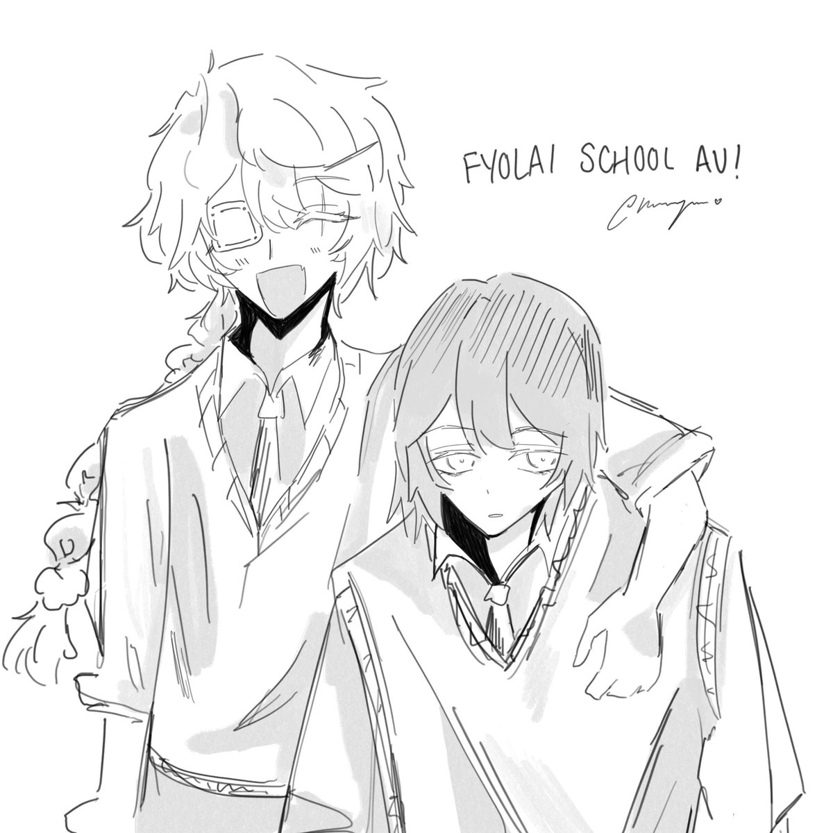 have some school au! fyolai 

#bsd #fyolai