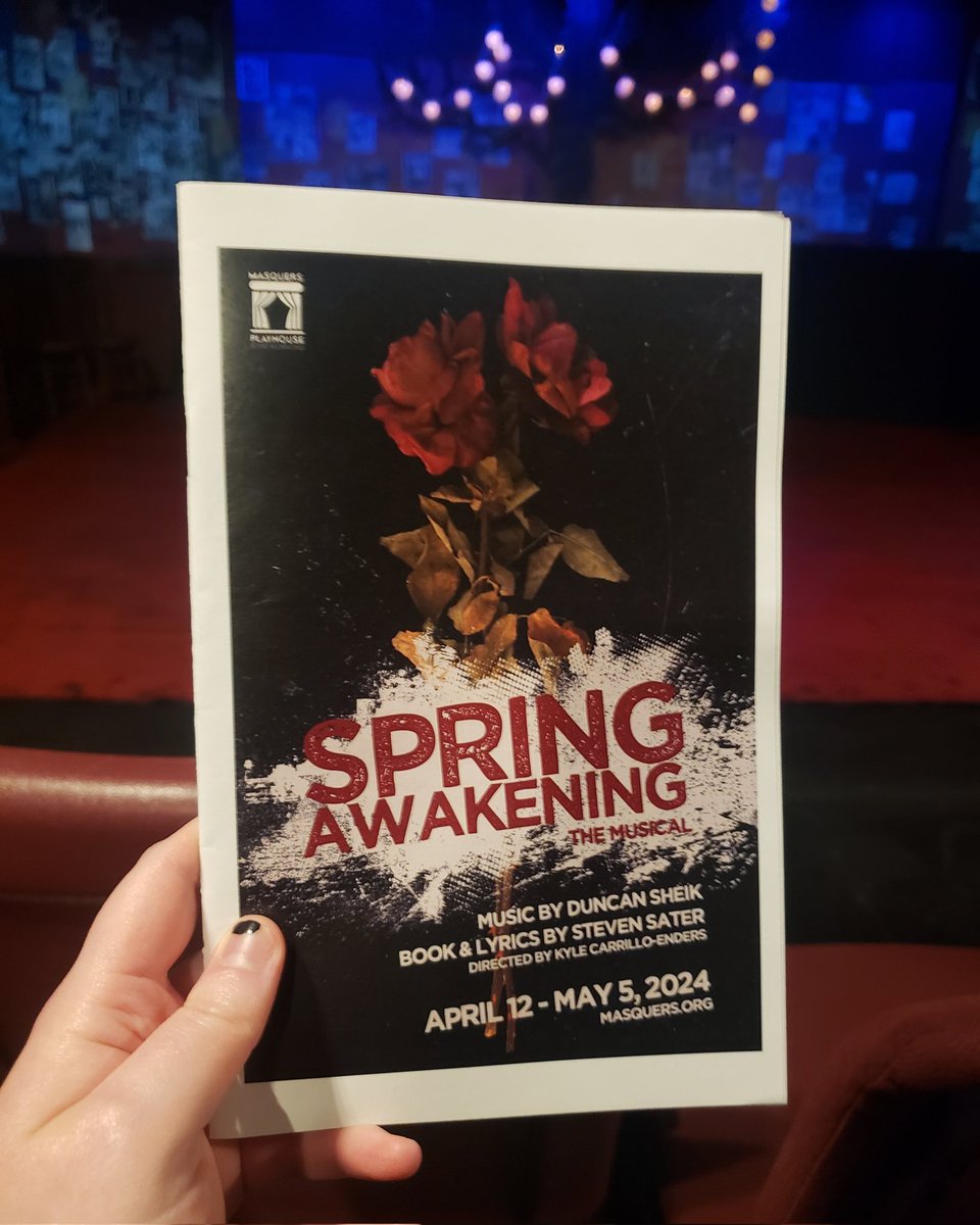 First time seeing this one at a small community theatre!! #SpringAwakening