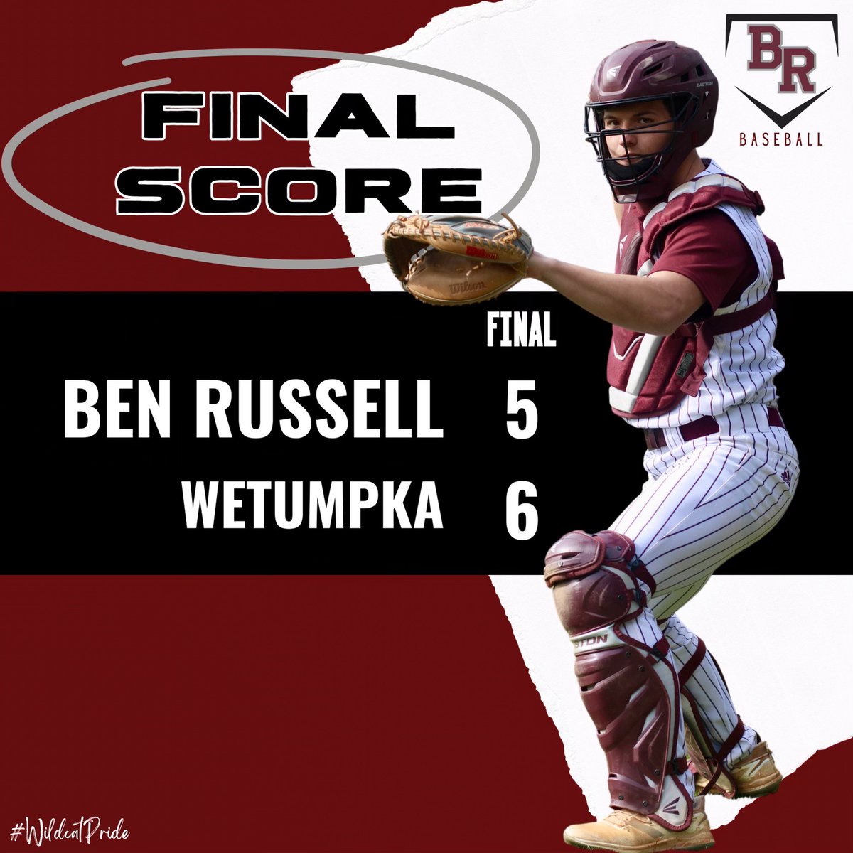 The Wildcats drop the series to Wetumpka to finish 18-11 on the year. Thank you to our seniors for a great four years, you will be missed! #WERBR | #WildcatPride