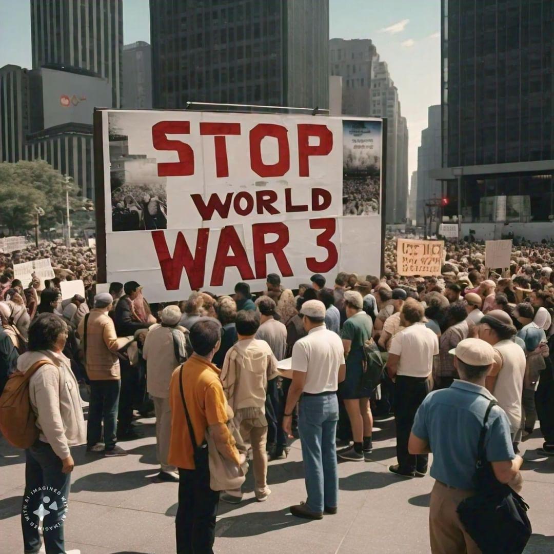'Let's remember that we're all in this together. Our collective future depends on our actions today. #StopWW3