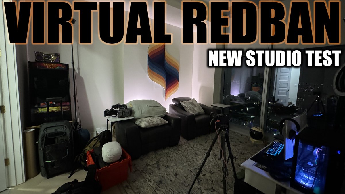 Started working on the new studio this week... lots to do still, but I think I got VR working enough to try and do a #VIRTUALREDBAN - lets find out! STARTING SOON (I HOPE) - youtube.com/live/V7RCm6YSJ…