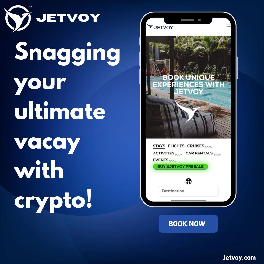 JOIN THE REVOLUTION NOW! 

$Jetvoy  ⌛️  PRESALE LIVE

Launching on Coinbase decentralize exchange!

t.me/JetvoyToken

🌐Jetvoy.com | Jetvoy.io
#Jetvoy #Presale #Launch