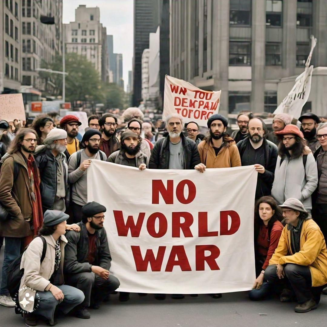 'The time for division is over. Let's come together as one global community to #StopWW3.'