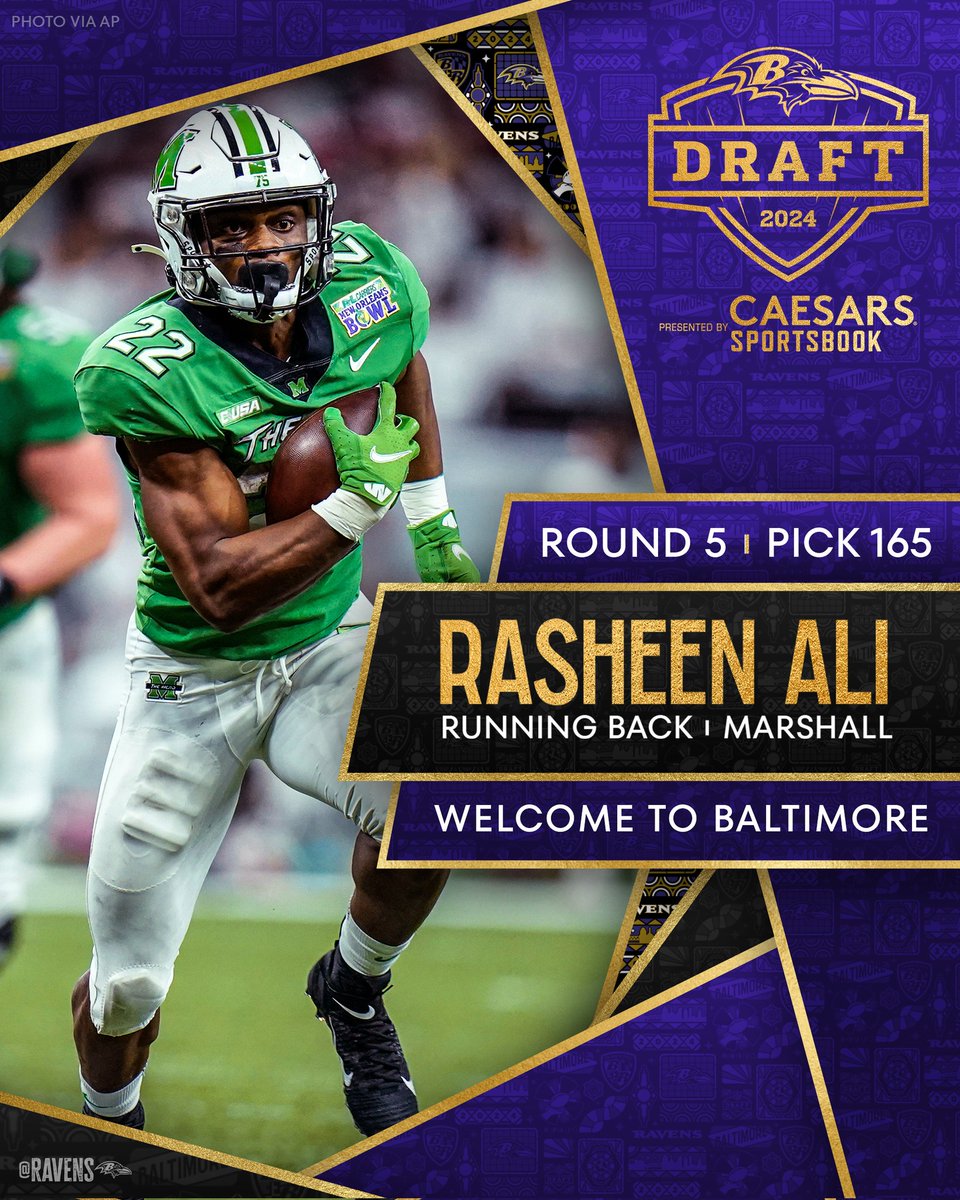 Congratulations to ITH Interviewee @fsosheen1 going 165th overall to the Ravens #NFLDraft2024