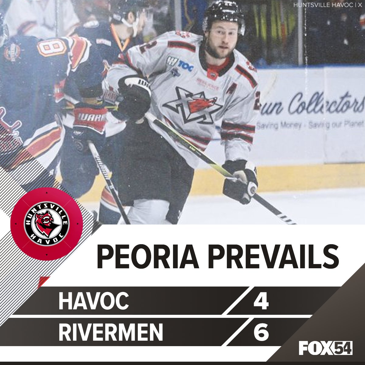 #HSVvsPEO just ended with Peoria coming up over the #Havoc 6-4. The SPHL title will be decided in tomorrow's game!