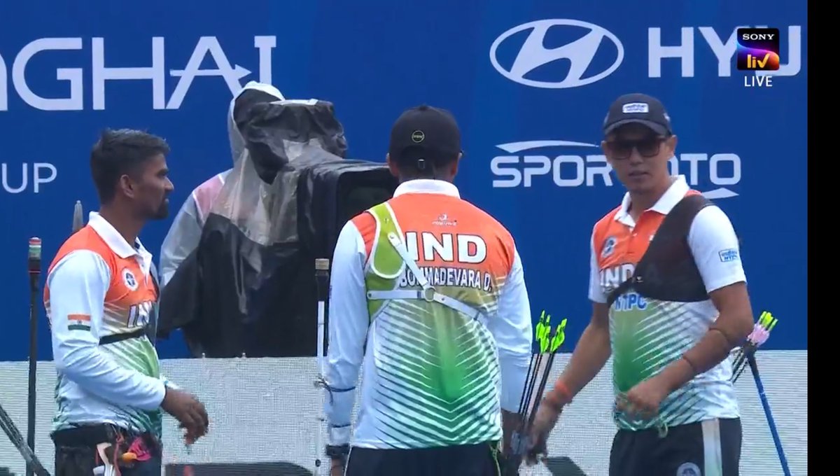 Massive win  for india against the korea in final . #archery