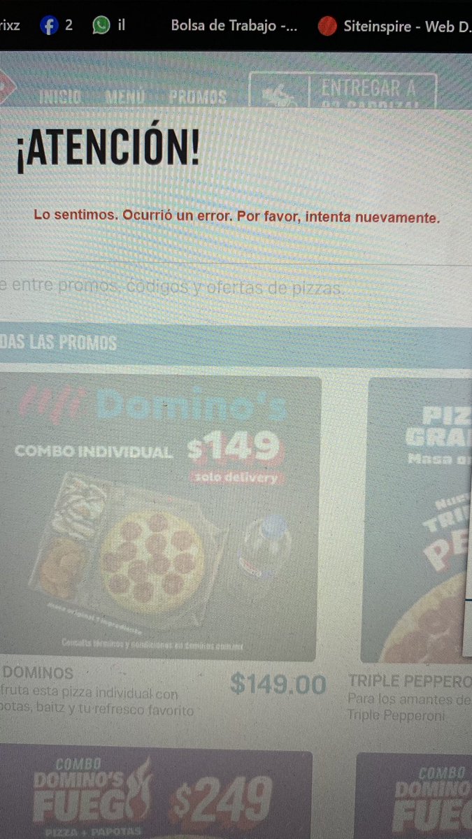 Lexkitayanage's tweet photo. @dominosmx Olvídenlo hdspm, el sitio web es peor, gracias por hacerme perder media hr en ordenar una pizza de mierdaaa. Púdranse @dominos https://t.co/7ZM7Hwxmta