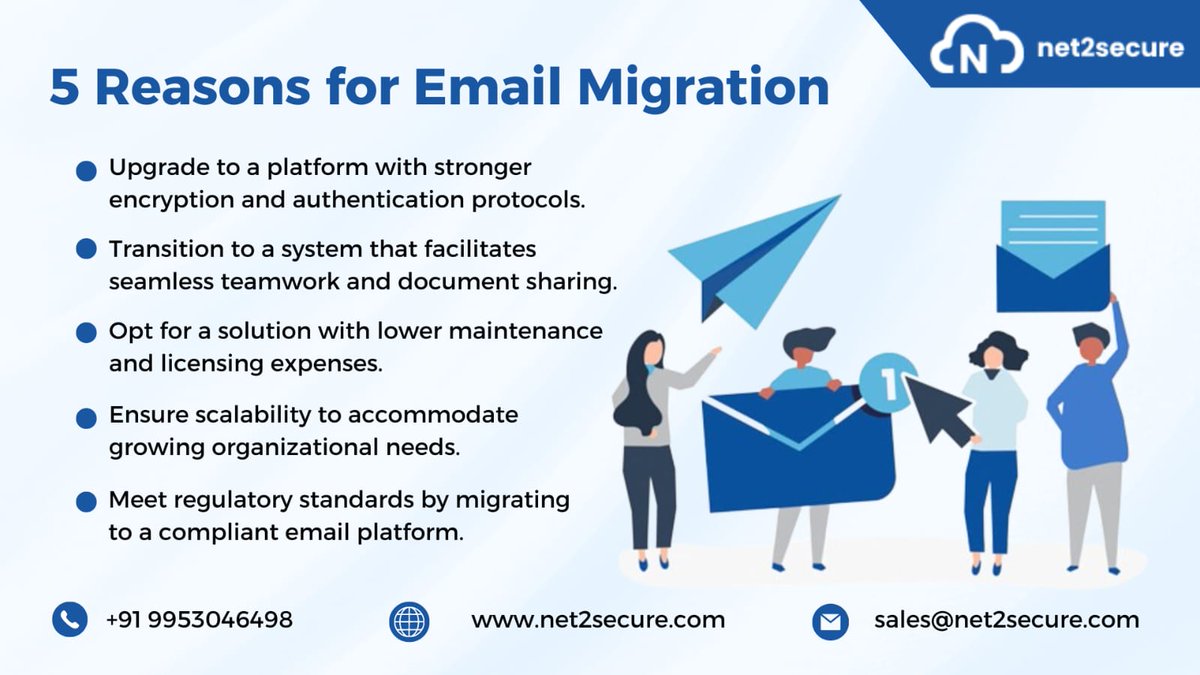 Revolutionizing our communication game! Explore the motives behind our email migration. 📧🌐

To know more visit our website: net2secure.com

#EmailMigration #emailsolution #emailhosting #datamigration #emailmanagement #net2secure