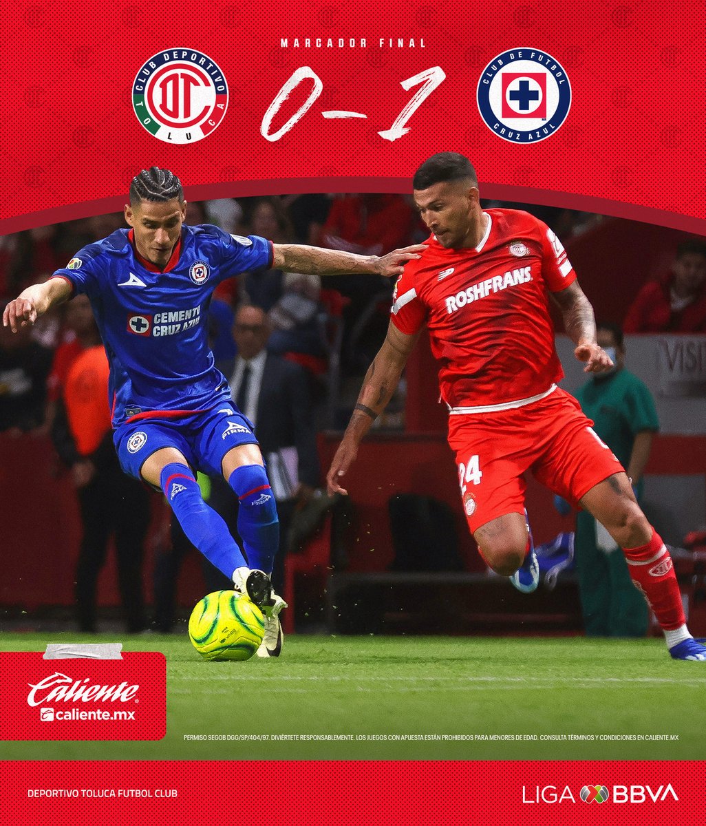 ⏱ 90+6’ | 👹 0-1 🚂 | #𝗝𝗼𝗿𝗻𝗮𝗱𝗮𝟭𝟳

Termina el partido.

#NuestroViaje | @calientesports