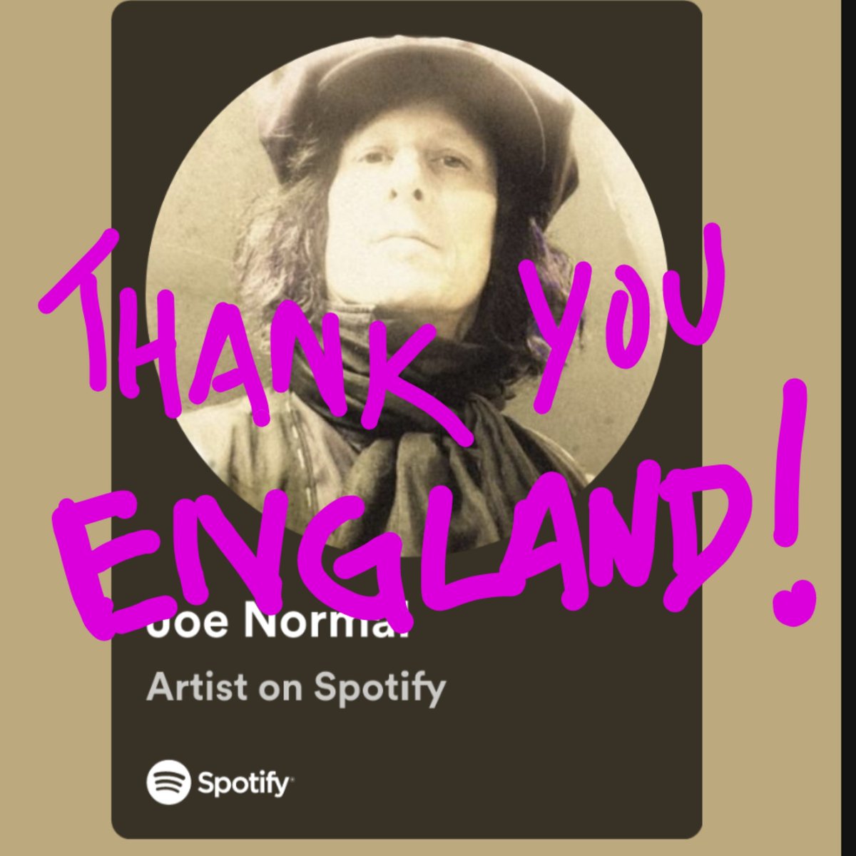 England knows Normal! Thanks to my #Spotify listeners in London, Peterborough, Birmingham, Stoke on Trent, Leeds, Manchester, Bridport, Newham, Liverpool, Sheffield, Nottingham, and Norwich for the love and support. I hope to return to the UK again to perform n hangout with u