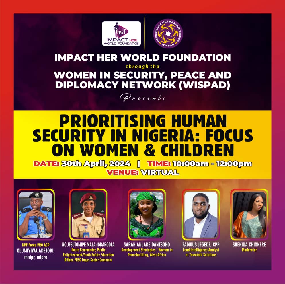 Please I invite you to register and join the conversation as we discuss as well as learn about the status of human security in Nigeria and how the police and other security agencies are mitigating it. Register here to participate: forms.gle/e3gfQFm5QSL72F… Cheers.