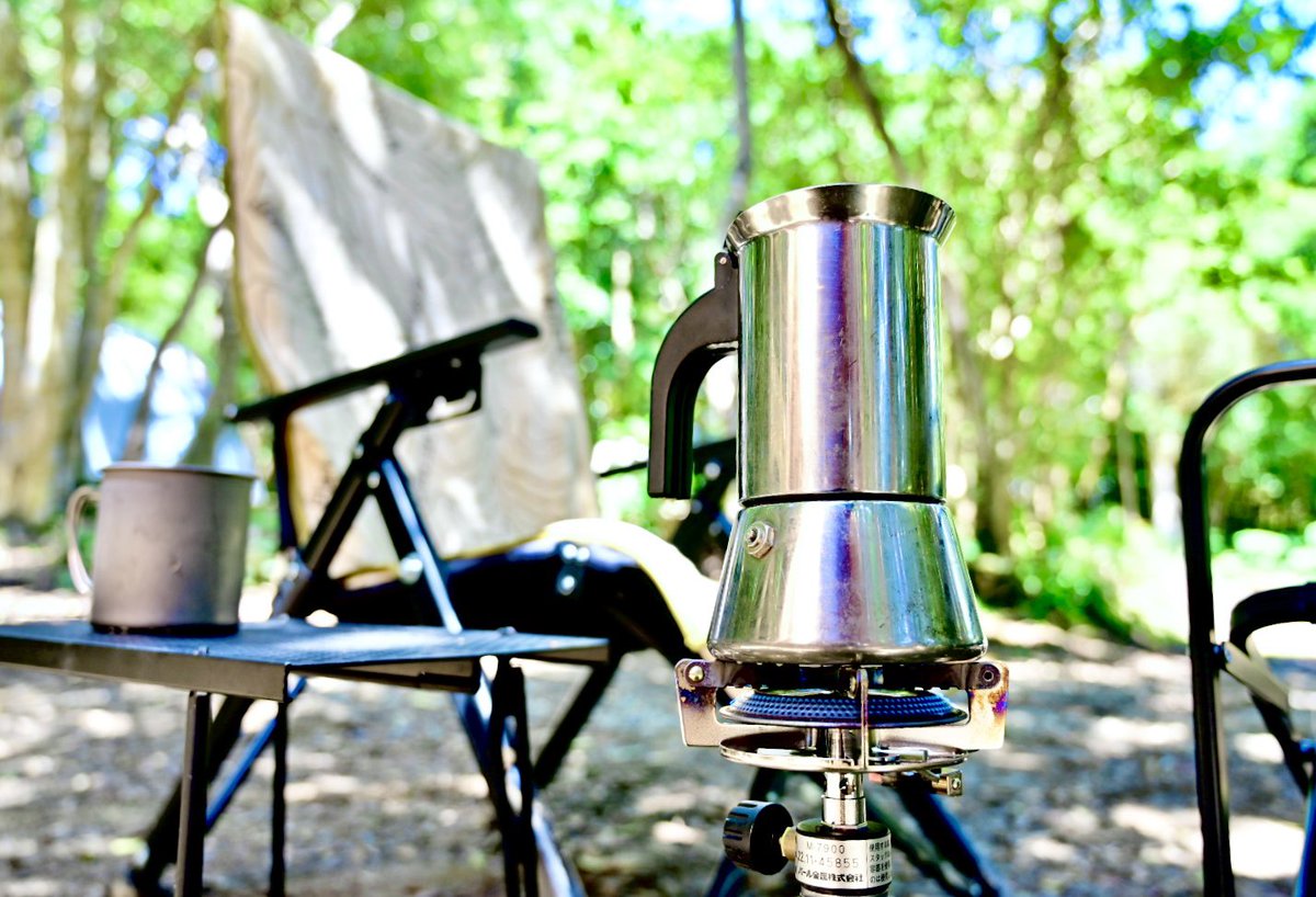 コーシータイム☕️ 森の中は涼しいですな🌳